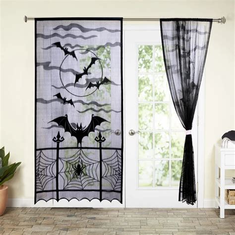 halloween curtains for living room